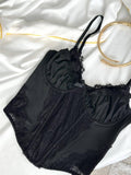 Black Lace Corset Top — view 1