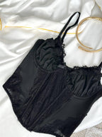 Black Lace Corset Top — view 1