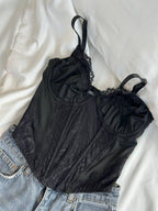 Black Lace Corset Top — view 5