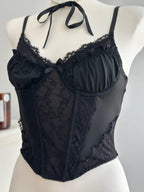 Black Lace Corset Top — view 11