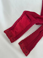 Burgundy Lace Bodysuit Lingerie — view 5