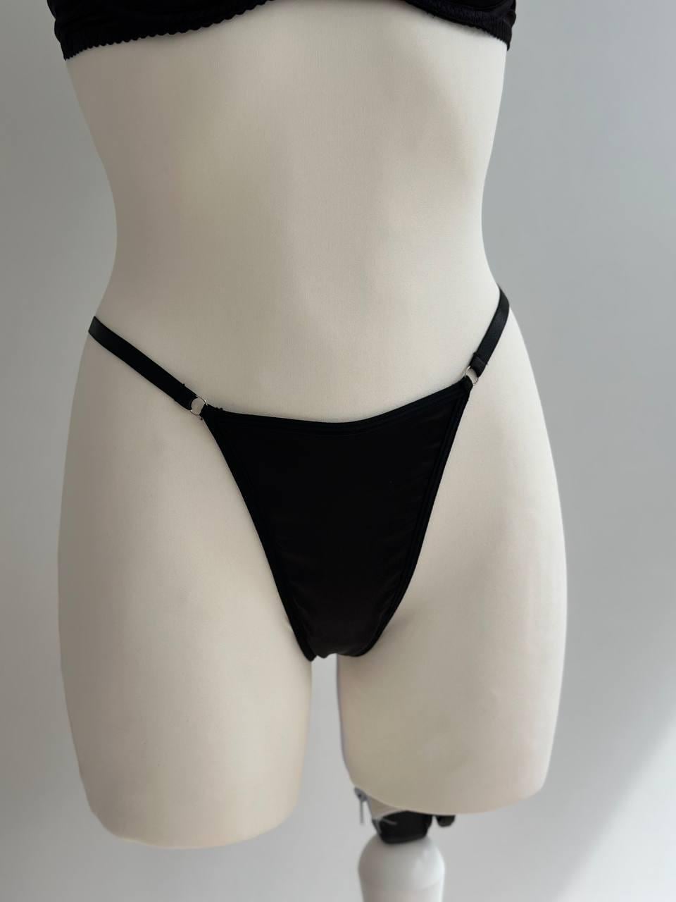 Black Lace Lingerie Set with Skirt — view 10