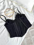 Black Lace Corset Top — view 7