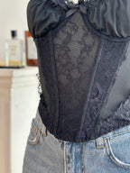 Black Lace Corset Top — view 9