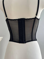 Black Lace Corset Top — view 12