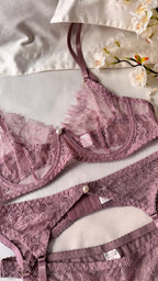 Lavender Lace Lingerie Set — view 3
