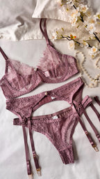 Lavender Lace Lingerie Set — view 2