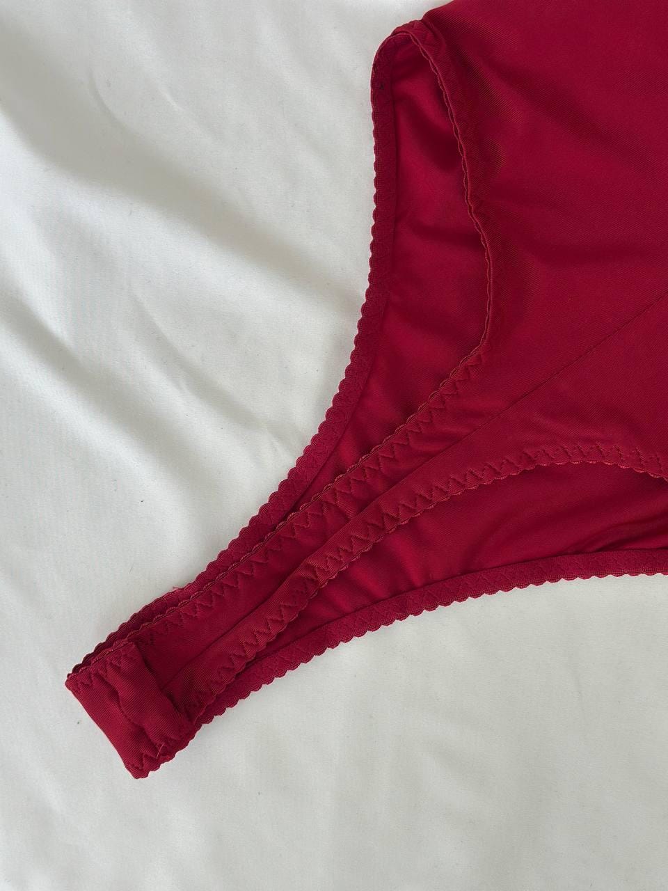 Burgundy Lace Bodysuit Lingerie — view 9