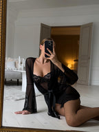 Black Lace Bodysuit Lingerie — view 1