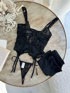 Black Lace Lingerie Set — view 6