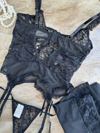Black Lace Lingerie Set — view 3