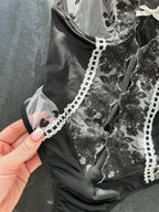 Black Lace Bodysuit Lingerie — view 6